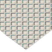 Nappe Motif géométrique turquoise (Angle)