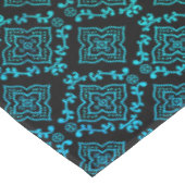 Nappe Motif géométrique vert / Impression indienne (Angle)