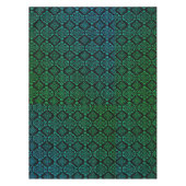 Nappe Motif géométrique vert / Impression indienne (Devant)