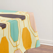Nappe Motif géométrique vibrant avec des rangées de s oc (In Situ)