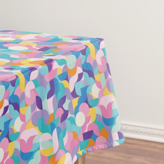 Nappe Motif géométrique violet et rose (In Situ)