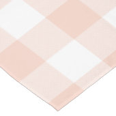 Nappe Motif Gingham Corail Pastel et Blanc (Angle)