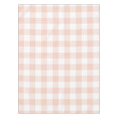 Nappe Motif Gingham Corail Pastel et Blanc (Devant)