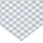 Nappe Motif Gingham Côtier Carreaux Blanc Bleu Uni (Angle)