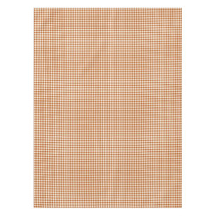 Nappe Motif Gingham Orange Brûlé Automnal carreauté