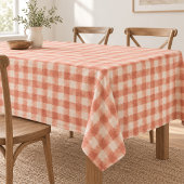 Nappe Motif Gingham Orange Simple Classique