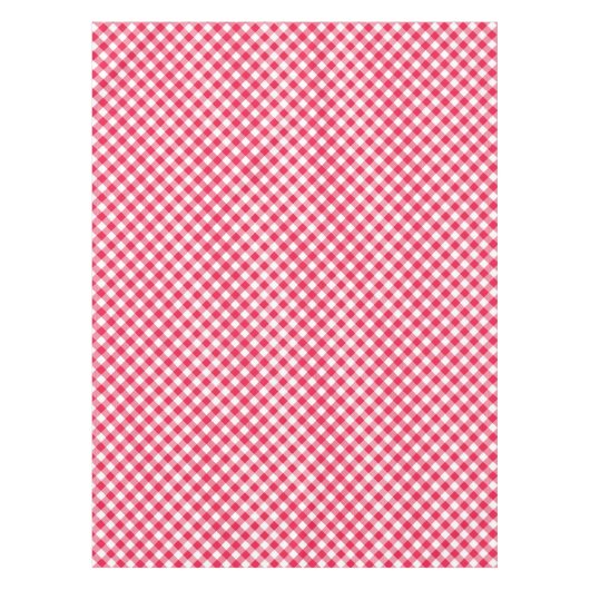 Nappe Motif Gingham Rouge et Blanc Classique Rustique (Devant)