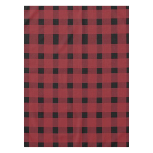 Nappe Motif Gingham Rouge Noir (Devant)