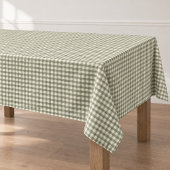 Nappe Motif Gingham Vert Classique Simple