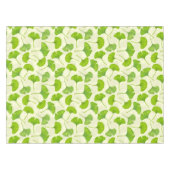 Nappe Motif Ginkgo sur blanc (Devant (Horizontal))
