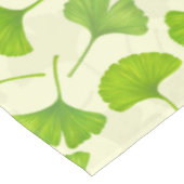 Nappe Motif Ginkgo sur blanc (Angle)