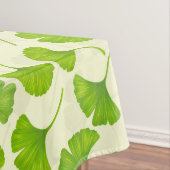 Nappe Motif Ginkgo sur blanc (In Situ)
