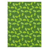 Nappe Motif Ginkgo sur vert foncé (Devant)