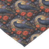Nappe Motif gothique noir corbeau noir (Angle)