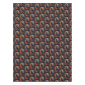 Nappe Motif gothique noir corbeau noir (Devant)