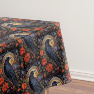 Nappe Motif gothique noir corbeau noir