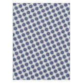 Nappe Motif graphique à fleurs bleues (Devant)
