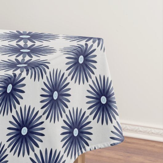 Nappe Motif graphique à fleurs bleues (In Situ)