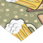 Nappe Motif graphique de bière et de pizza (Angle)