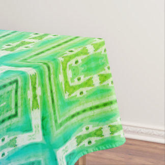 Nappe Motif Graphique Vert