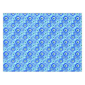Nappe Motif grec coloré sur Aqua Blue (Devant (Horizontal))