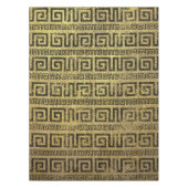 Nappe Motif grec de méandre d'or vintage (Devant)