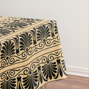 Nappe Motif grec méditerranéen arabe Brown
