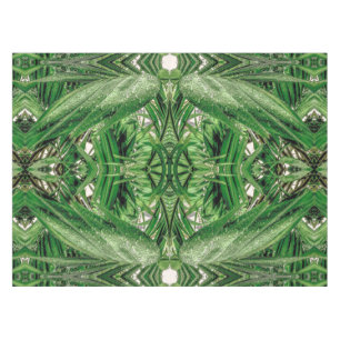 Nappe Motif Greens et Raindrops