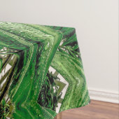 Nappe Motif Greens et Raindrops (In Situ)