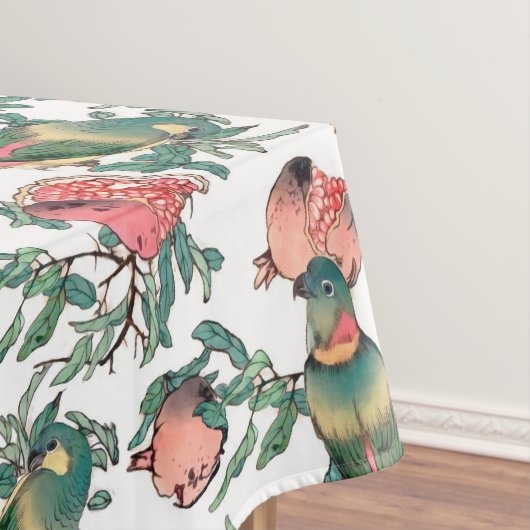 Nappe Motif grenade et Lovebirds (In Situ)