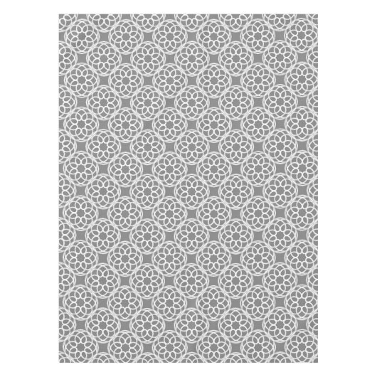 Nappe Motif gris blanc géométrique (Devant)