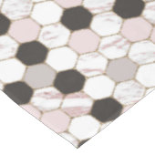 Nappe Motif Hexagon de marbre géométrique moderne (Angle)
