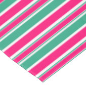 Nappe Motif horizontal rayé rouge-vert (Angle)