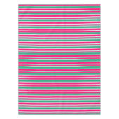 Nappe Motif horizontal rayé rouge-vert (Devant)