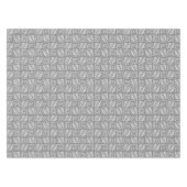 Nappe Motif Ikat Aztec - Nuances de gris / gris (Devant (Horizontal))