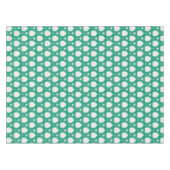 Nappe Motif ikat vert rose texturé chic moderne (Devant (Horizontal))