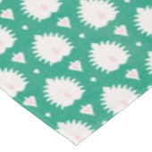 Nappe Motif ikat vert rose texturé chic moderne (Angle)
