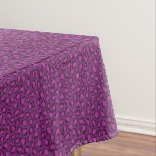 Nappe Motif imprimé guépard violet blanc chic et audacie