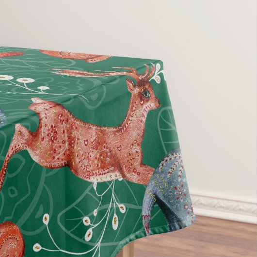 Nappe Motif intrigué d'animaux de la forêt (In Situ)