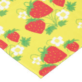 Nappe Motif jaune de fraise et de fleur (Angle)
