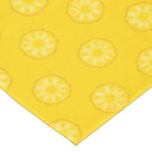Nappe Motif jaune de tranches d'ananas (Angle)