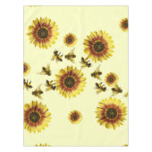 Nappe Motif jaune d'été de tournesols et d'abeilles de (Devant)