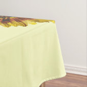 Nappe Motif jaune d'été de tournesols et d'abeilles de (In Situ)