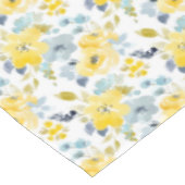Nappe Motif jaune et bleu d'aquarelle (Angle)