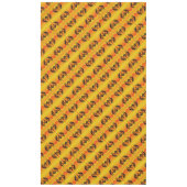 Nappe Motif Kokopelli Sud-Ouest noir et jaune (Devant)