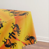 Nappe Motif Kokopelli Sud-Ouest noir et jaune (In Situ)