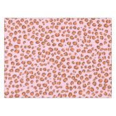 Nappe Motif Leopard moderne Poster de animal rouge rose (Devant (Horizontal))