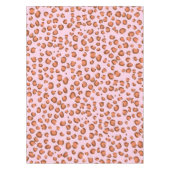 Nappe Motif Leopard moderne Poster de animal rouge rose (Devant)