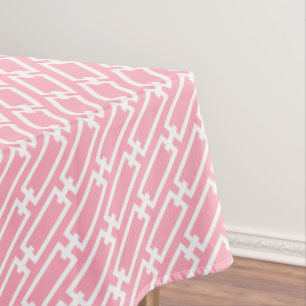 Nappe Motif Liens de chaîne géométrique rose