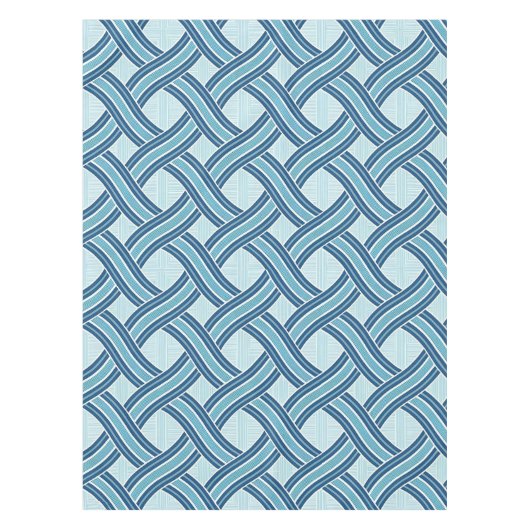 Nappe Motif Lignes Bleues (Devant)